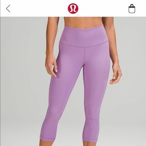 NWT Lululemon Wunder Under HR 21” Wisteria Purple
